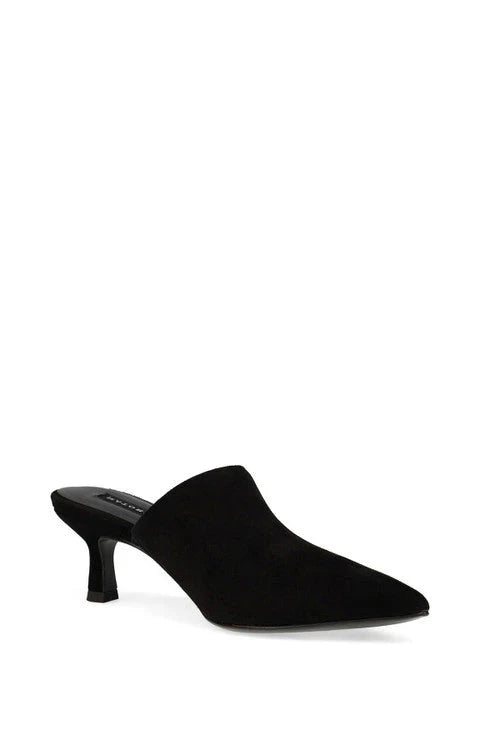 Natori Ine Suede Mule Heel - Black