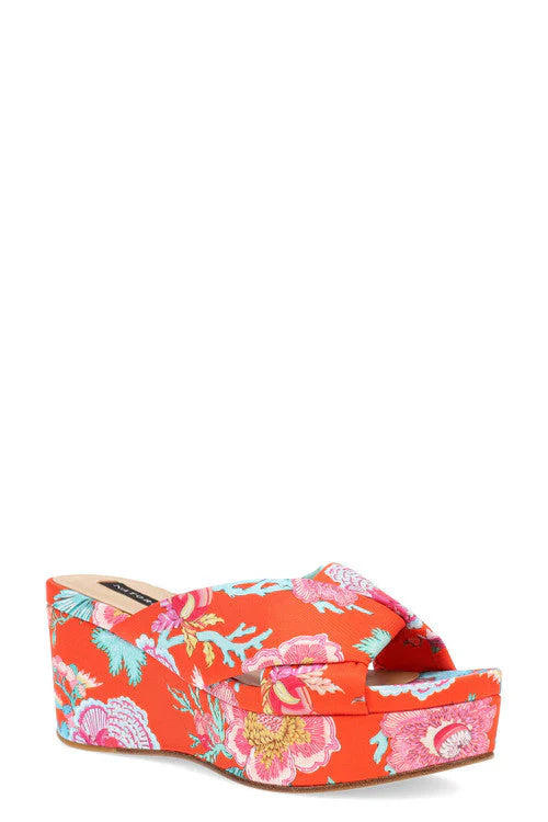 Natori Lanna Hinami Platform Thong Sandals - Orange
