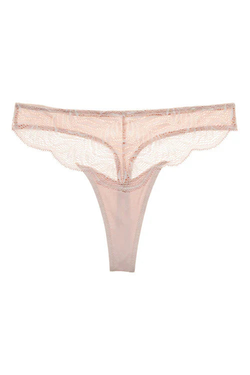 Natori Lush Thong - Rose Beige/Warm White (x2)