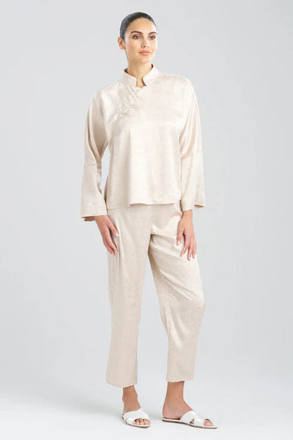 NATORI Infinity Jacquard Mandarin Button PJ