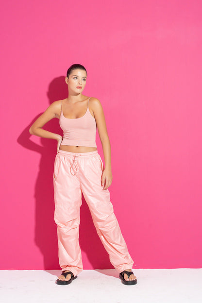 Kikiriki Women's Lilac Wind Joggers With Pockets