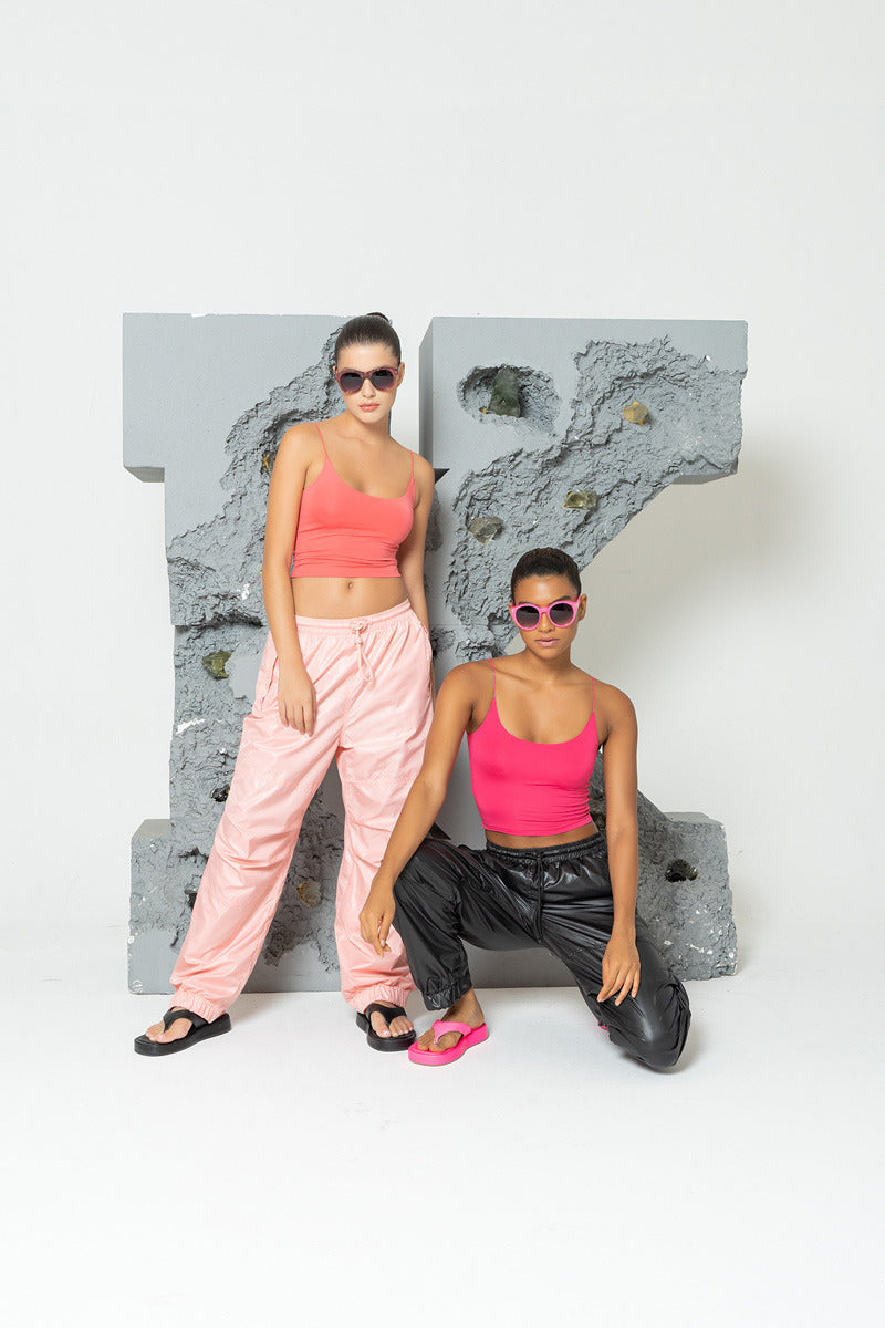 Kikiriki Women's Lilac Wind Joggers With Pockets