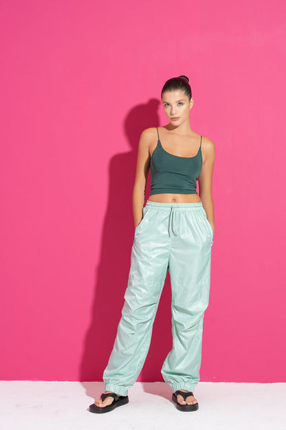 Kikiriki Women's Lilac Wind Joggers With Pockets