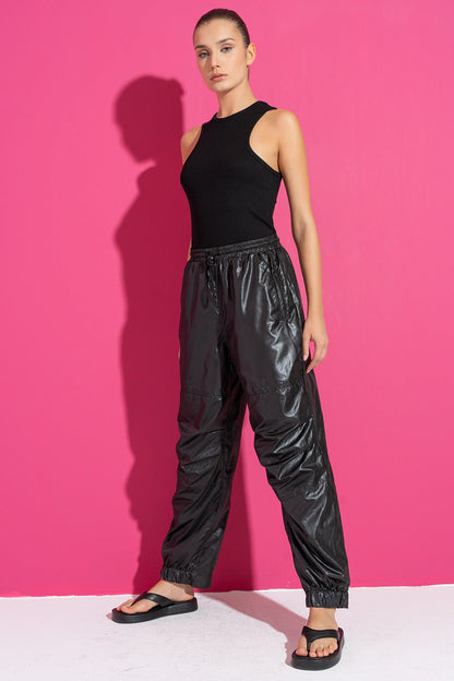 Kikiriki Women's Lilac Wind Joggers With Pockets