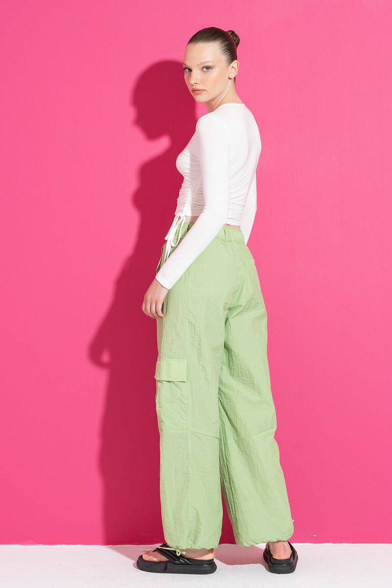 Kikiriki Women's Green Cargo Pants