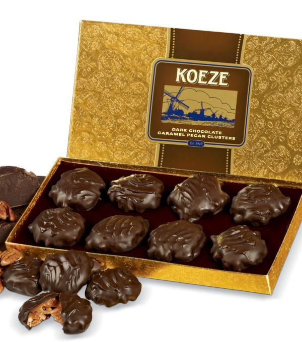 Koeze Dark Chocolate Pecan Turtles - 8 oz Box