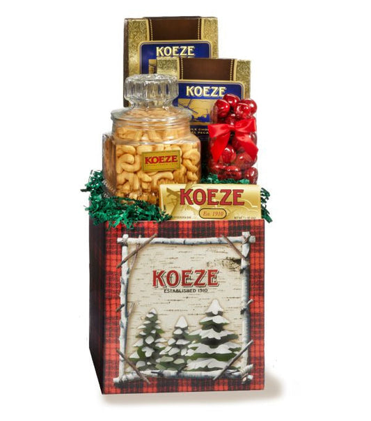 Koeze Snowy Pines Box Colossal Cashews