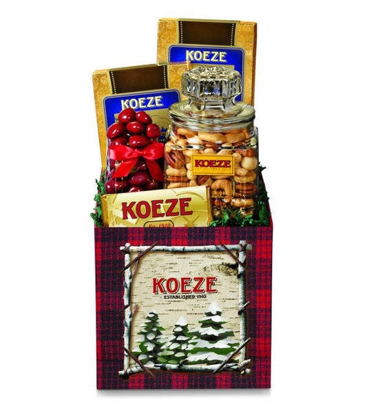 Koeze Snowy Pines Box Mixed Nuts with Macadamias