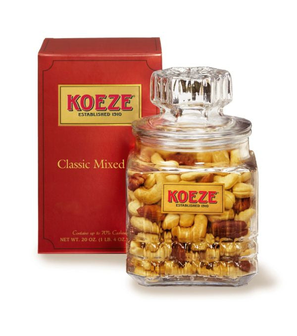 Koeze Classic Deluxe Mixed Nuts - 20 oz. Decanter