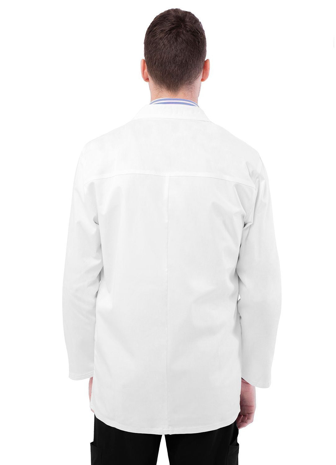 Adar Mens 31" Snap Front Lab Coat