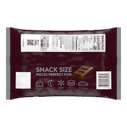 HERSHEY'S Milk Chocolate Snack Size, Candy Bars Bag, 10.35 oz