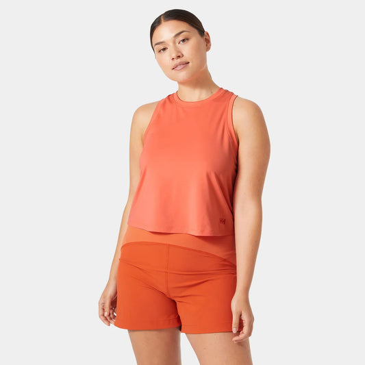 Helly Hansen Women's Ocean Cropped Tank Top - 284 PEACH ECHO (x2)
