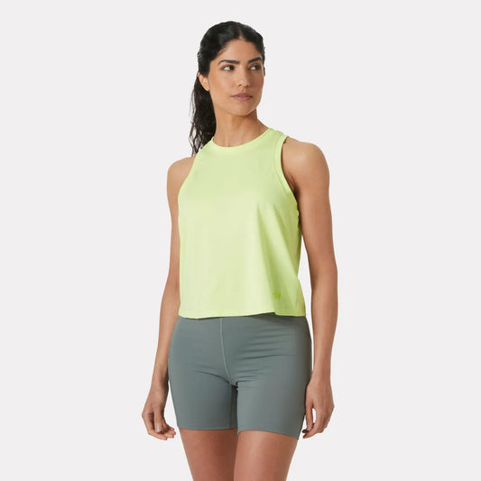 Helly Hansen Women's Ocean Cropped Tank Top - 398 WASHED LIME