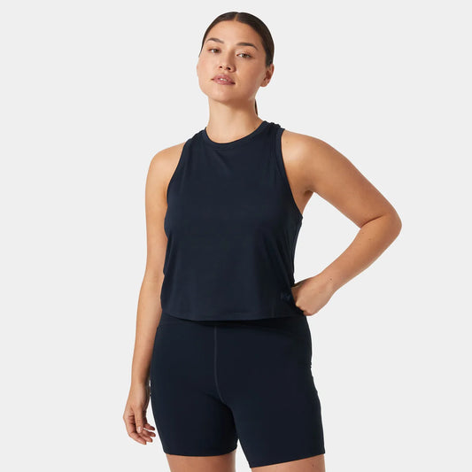 Helly Hansen Women's Ocean Cropped Tank Top - 597 NAVY