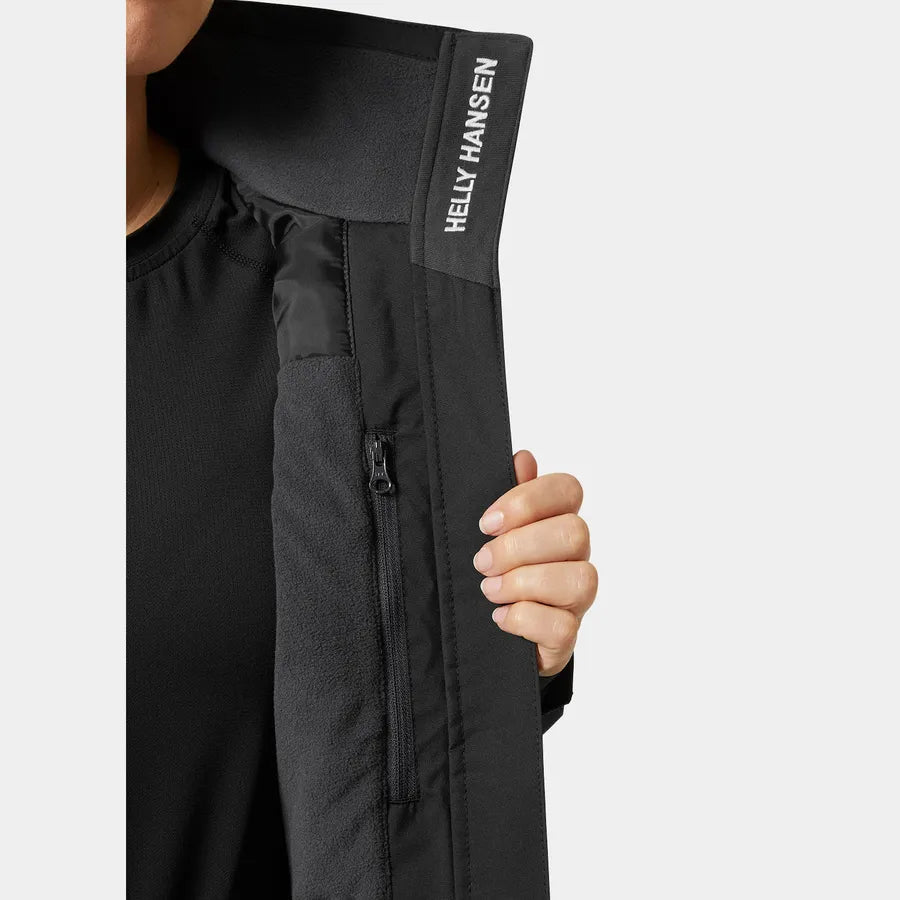 Helly Hansen Women’s Crew Hooded Midlayer Jacket 2.0 - 990 BLACK
