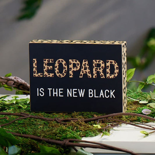 Cracker Barrel Leopard Is The New Black Block Sign