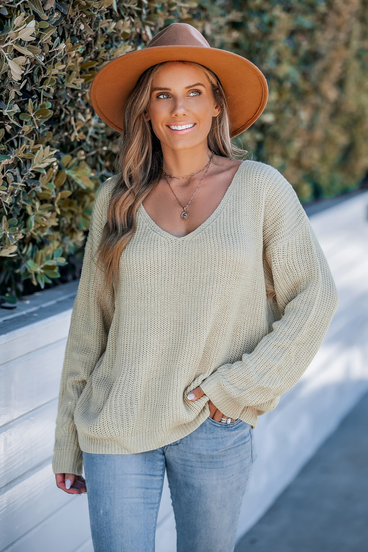 Cupshe Beige Off-Shoulder Lace-Up Back Floral Top (x2)