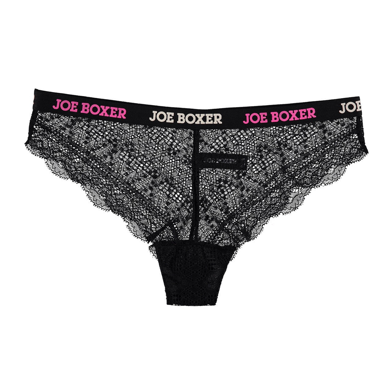 Joe Boxer Women's 3-Piece Logo Band Lace Tanga Set