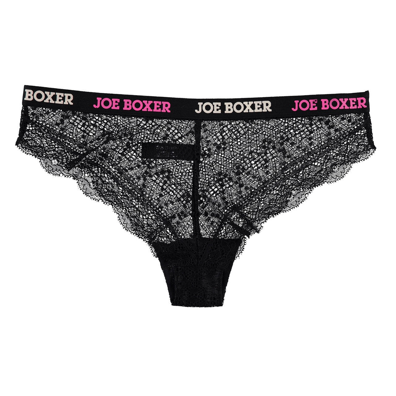 Joe Boxer Women's 3-Piece Logo Band Lace Tanga Set