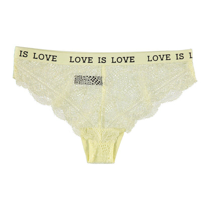 Joe Boxer Women's 3-Piece Logo Band Lace Tanga Set