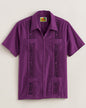 BLAIR Haband Men’s Zip Front Guayabera Shirt