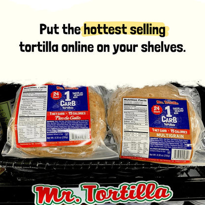 Mr. Tortilla Wholesale 1 Net Carb Tortilla (36 Count)