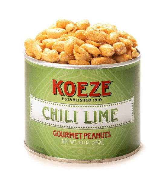 Koeze Chili Lime Peanuts - 10 oz. Tin