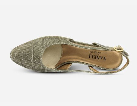 Marmi Shoes Women's VANELi Aliz - Platinum Nizza Metallic Fabric