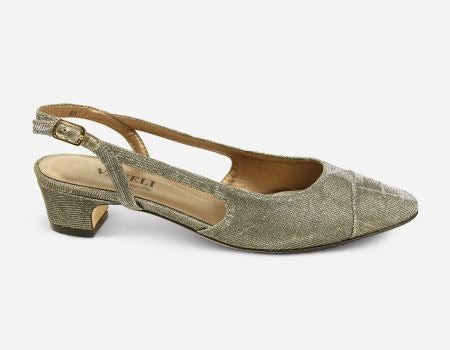 Marmi Shoes Women's VANELi Aliz - Platinum Nizza Metallic Fabric