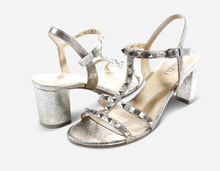 Marmi Shoes Women's Vaneli Midge - Pale Platino Distressed Metallic