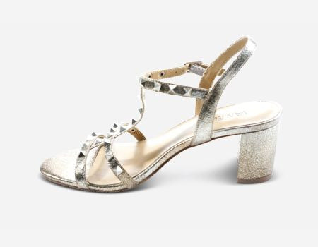 Marmi Shoes Women's Vaneli Midge - Pale Platino Distressed Metallic