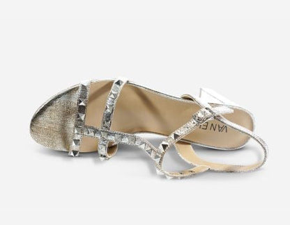 Marmi Shoes Women's Vaneli Midge - Pale Platino Distressed Metallic