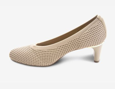 Marmi Shoes Women's Vaneli Darrie - Ecru Stretch Knit