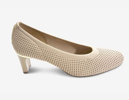 Marmi Shoes Women's Vaneli Darrie - Ecru Stretch Knit