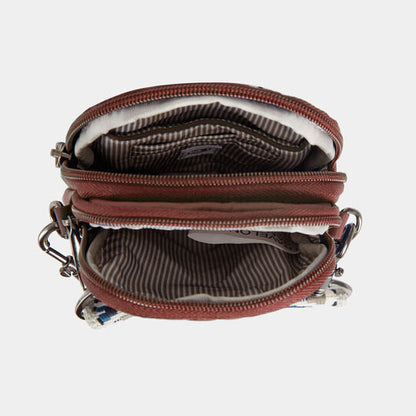 Travelon Anti-Theft Boho 2 Compartment Phone Crossbody