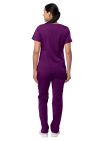 Adar Women's Breakthrough Plus Scrub Set - Eggplant - Hunter Green - Navy