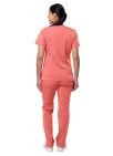 Adar Women's Breakthrough Plus Scrub Set - Royal Blue - Pewter - Rapture Rose