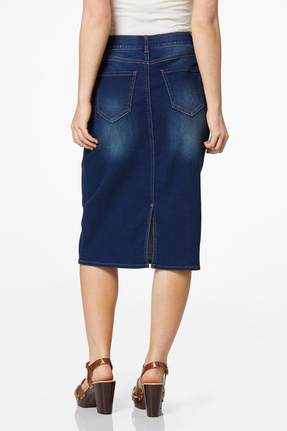 Cato Fashions Women's Stretchy Denim Skirt