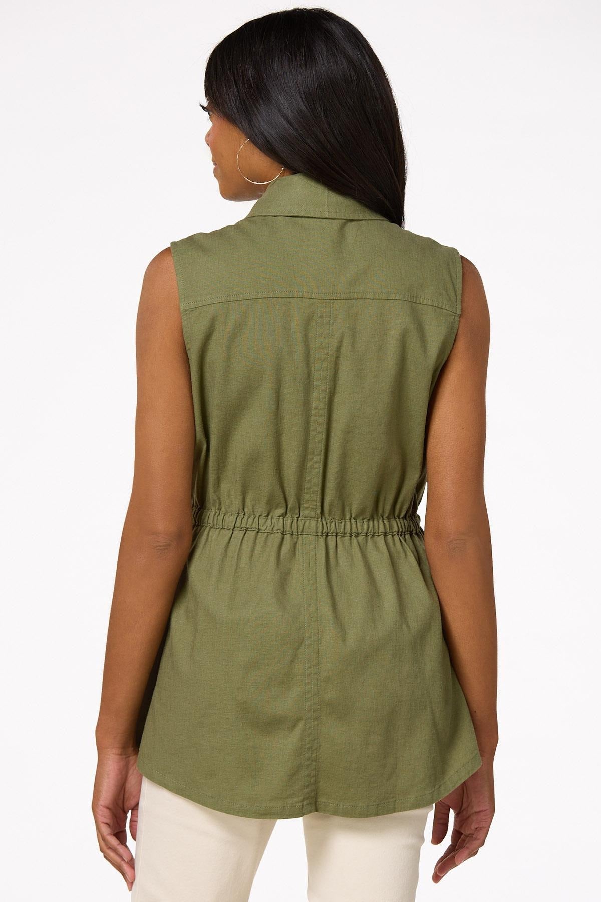 Cato Fashions Women's Cargo Twill Vest