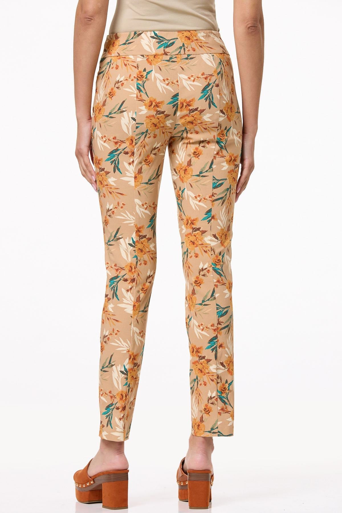 Cato Fashions Women's Floral Bengaline Pants