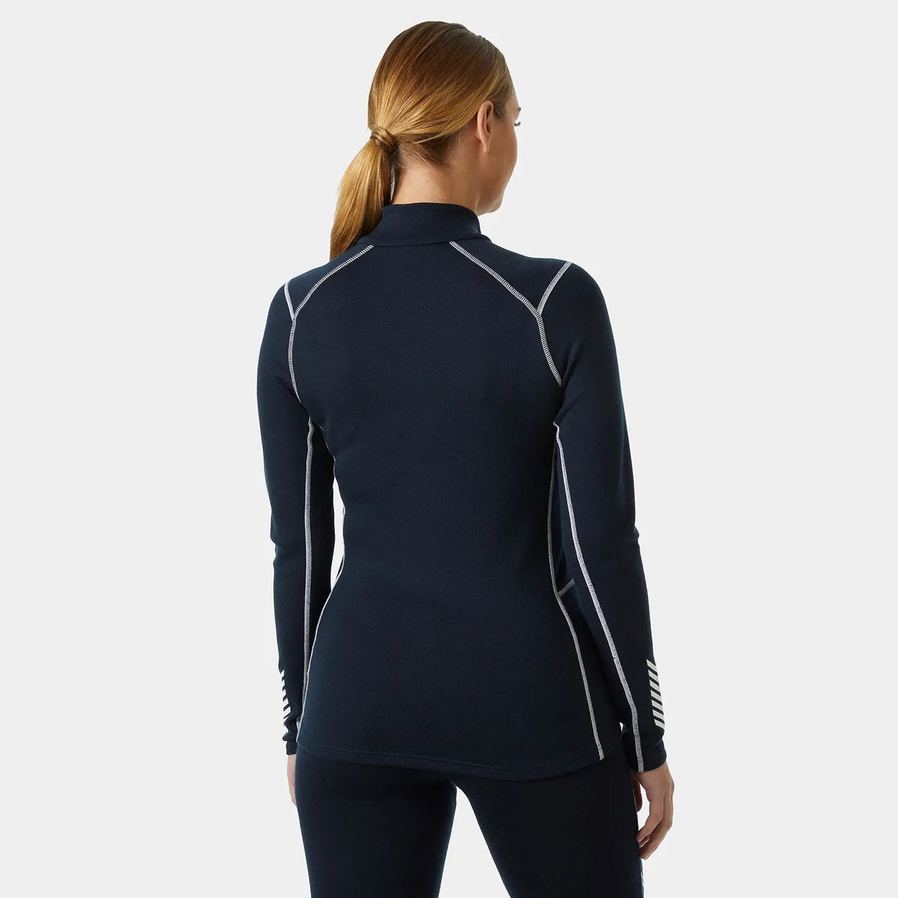 Helly Hansen Women's LIFA Merino Midweight Half-Zip Base Layer - 596 NAVY