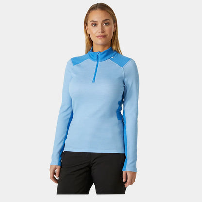 Helly Hansen Women's LIFA Merino Midweight Half-Zip Base Layer - 627 BRIGHT BLUE