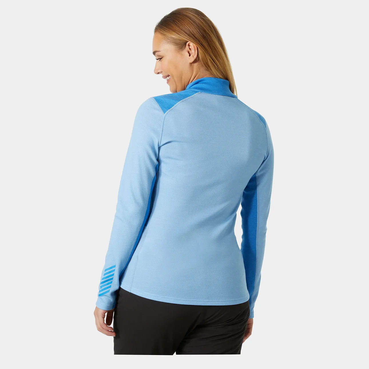 Helly Hansen Women's LIFA Merino Midweight Half-Zip Base Layer - 627 BRIGHT BLUE