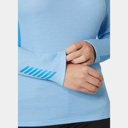 Helly Hansen Women's LIFA Merino Midweight Half-Zip Base Layer - 627 BRIGHT BLUE