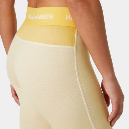 Helly Hansen Women's LIFA Merino Midweight 2-In-1 Base Layer Pants - 367 YELLOW CREA