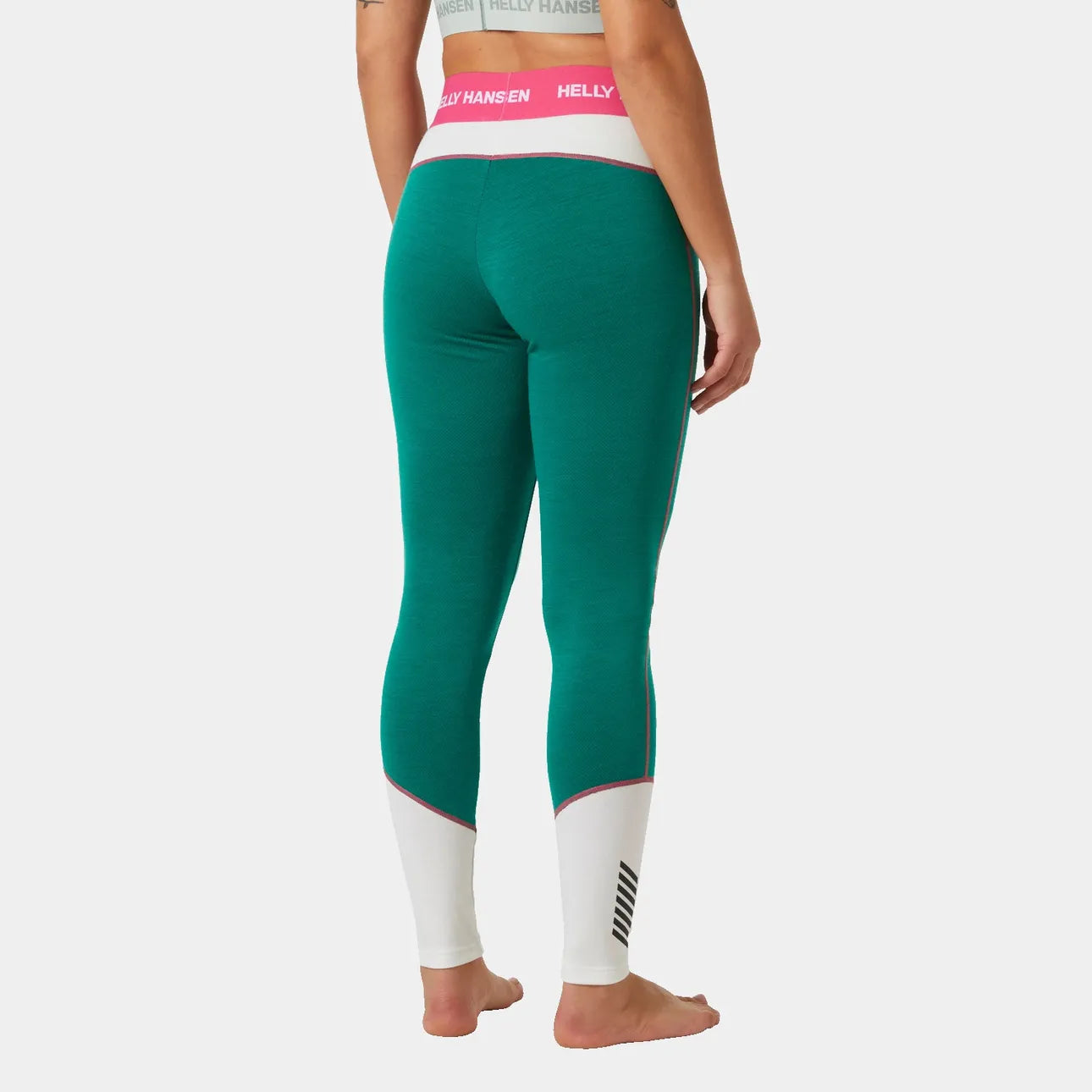 Helly Hansen Women's LIFA Merino Midweight 2-In-1 Base Layer Pants - 439 EMERALD