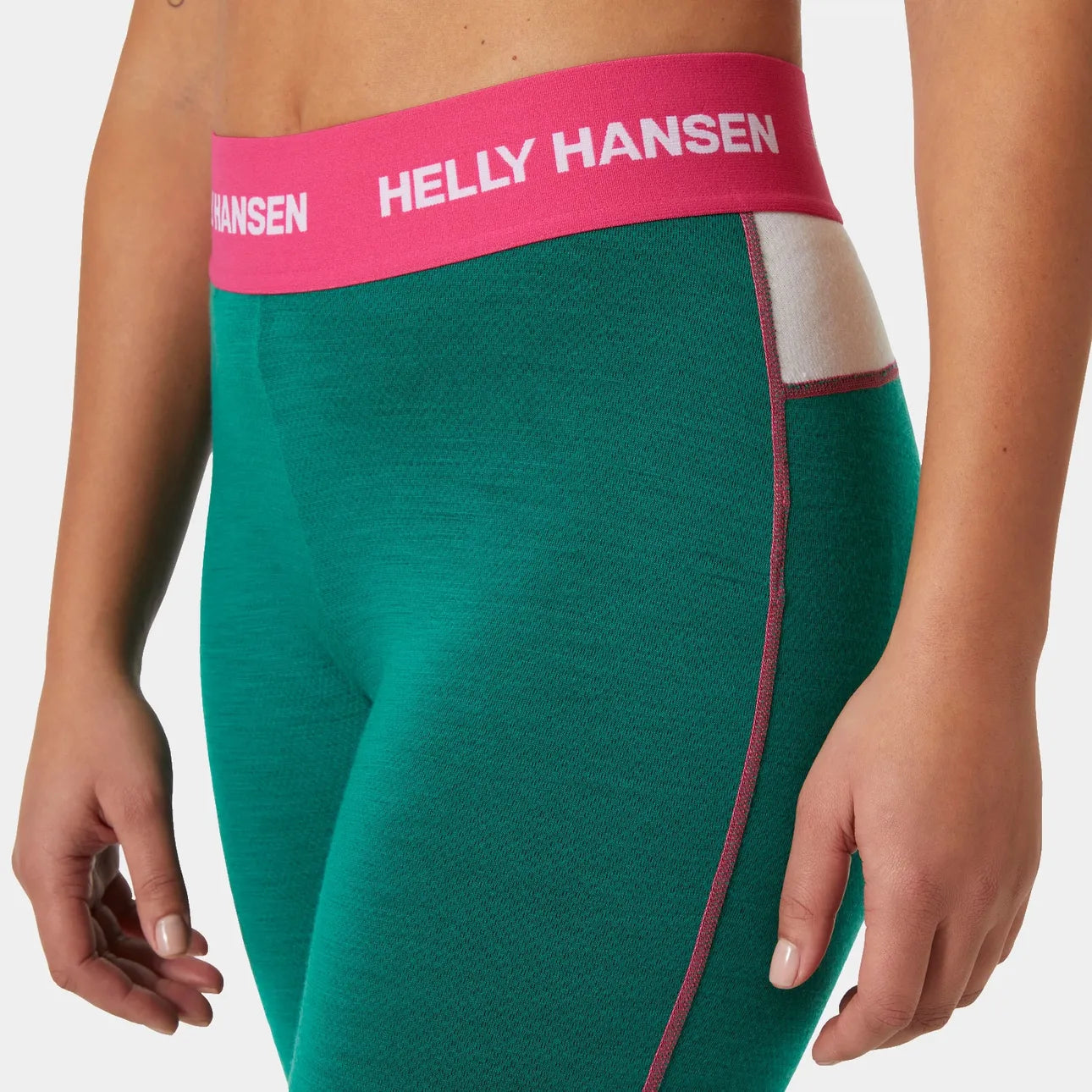 Helly Hansen Women's LIFA Merino Midweight 2-In-1 Base Layer Pants - 439 EMERALD