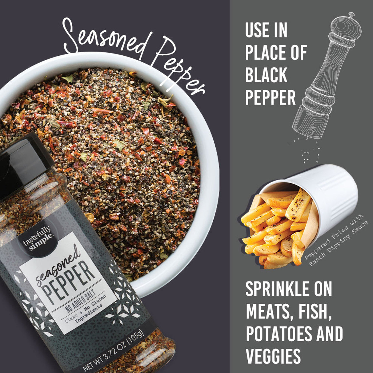 Tastefully Simple Seasoned Pepper