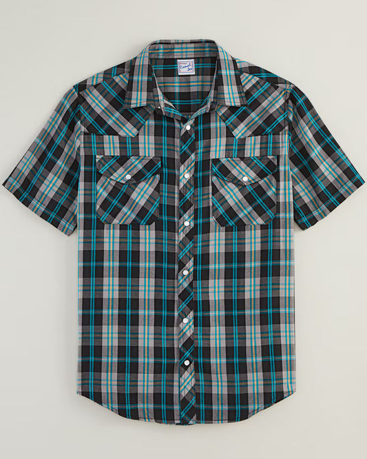 BLAIR Haband Snap-Tastic Western Shirt Top 2