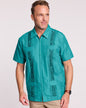 BLAIR Haband Men’s Zip Front Guayabera Shirt Top 2